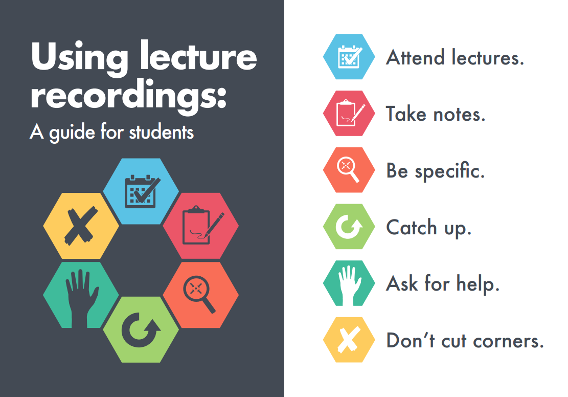 Using lecture recordings