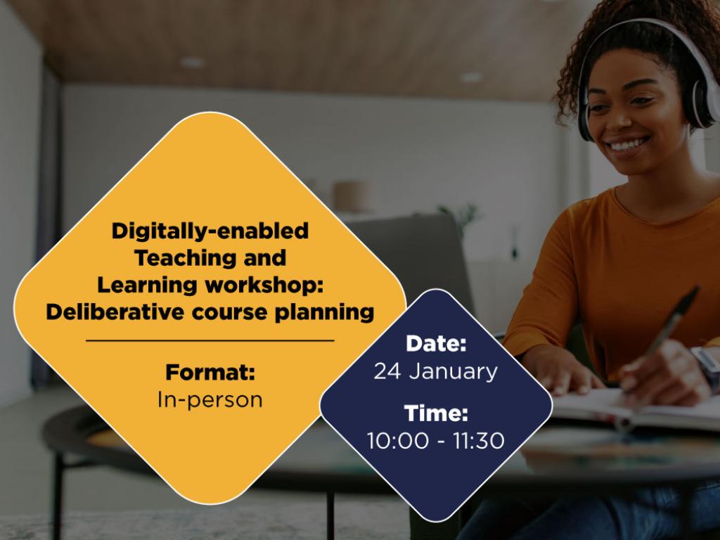 deliberative course planning event banner