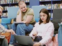 Socially-just photo of students